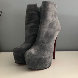 Christian Louboutin Daffodile Suede Ankle Boots